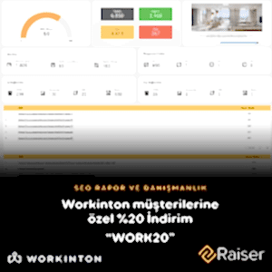 Görsel Tasarım: Workinton müşterilerine Raiser Tools'da %20 indirim!